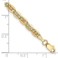 thumbnail image 2 of Auriga Fine Jewelry 14K Tri-Color Gold 3.8mm Valentino Chain Bracelet 7inch for Women, 2 of 5
