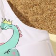 thumbnail image 5 of mgoYE Toddler Swimsuit One Piece Bathing Suit for Girls Boys Hawaiian Beach Sport Summer Swimwear|White 1-2 Years, 5 of 7