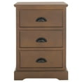 thumbnail image 2 of Safavieh Griffin Traditional Rustic 3 Drawer Side Table, 2 of 15