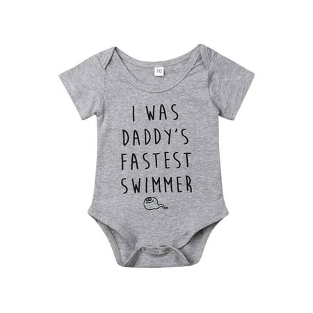 

Canrulo Cute Newborn Infant Baby Boy Girl Romper Bodysuit Jumpsuit Clothes Outfits Sunsuit Grey 0-3 Months