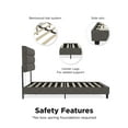 thumbnail image 5 of Bed Frame Paloma Upholstered Bed with USB, 5 of 8