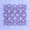 thumbnail image 1 of Ahgly Company Indoor Square Oriental Blue Modern Area Rugs, 7' Square, 1 of 4