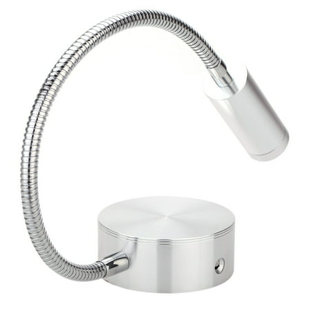 Reading Lamp Wall LED Bedside Lamp Reading Wall Lamps Soft Tube Adjustable 1W Background Mirror Light Flexible Warm Light Light Without Switch ()