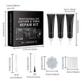 Professional Black Leather Repair Kit, Leather Seat Repair Kit for Cars
