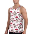 thumbnail image 2 of Fotbe Caring Cow Pattern Men's Quick Dry Workout Tank Top Gym Muscle Tee Fitness Bodybuilding Sleeveless T Shirt Breathable Workout Shirt-4X-Large, 2 of 9