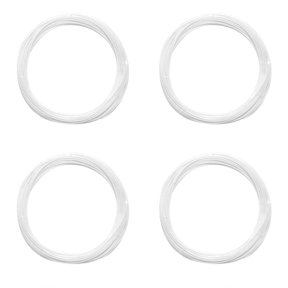 4pcs 5M Pcl 1.75Mm Filament Low Temperature 3D Printing Pen Supplies for 3D Printer/3D Printer Pen(White)
