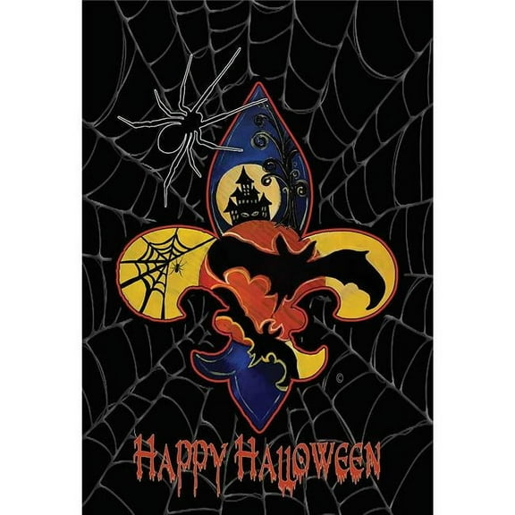 Magnolia Garden Flags 7864 30 x 44 in. Happy Halloween Polyester Garden Flag, Large