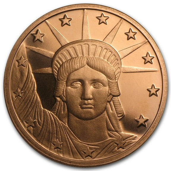 1 oz Copper Round - Liberty Head