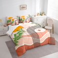 thumbnail image 3 of jejeloiu Abstract Geometric Stripes 7-Piece Twin Bedding Sets,Modern Aesthetic Bedding Comforter Set For Girl Teens Reversible, 3 of 8