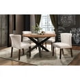 thumbnail image 2 of Lexicon Nelina 5-Piece Mid-Century Wood Dining Set in Espresso Off White, 2 of 5