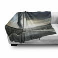 thumbnail image 3 of Nature Soft Flannel Fleece Throw Blanket, Black Tornado Funnel Gas and Thunder Rolling on the Road Fume Disaster Monochrome Print, Cozy Plush for Indoor and Outdoor Use, 60" x 80", Grey, by Ambesonne, 3 of 6