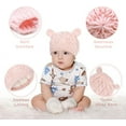 thumbnail image 2 of Visland Unisex Baby Toddler Hat and Mitten Set, Winter Knitted Thick Warm Beanie Cap Gloves for Infant Boys Girls, 2 of 5