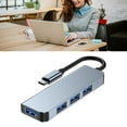 thumbnail image 4 of Concentrador USB C, concentrador USB tipo C a USB, divisor USB para computadora portátil, estética elegante, 4 of 10