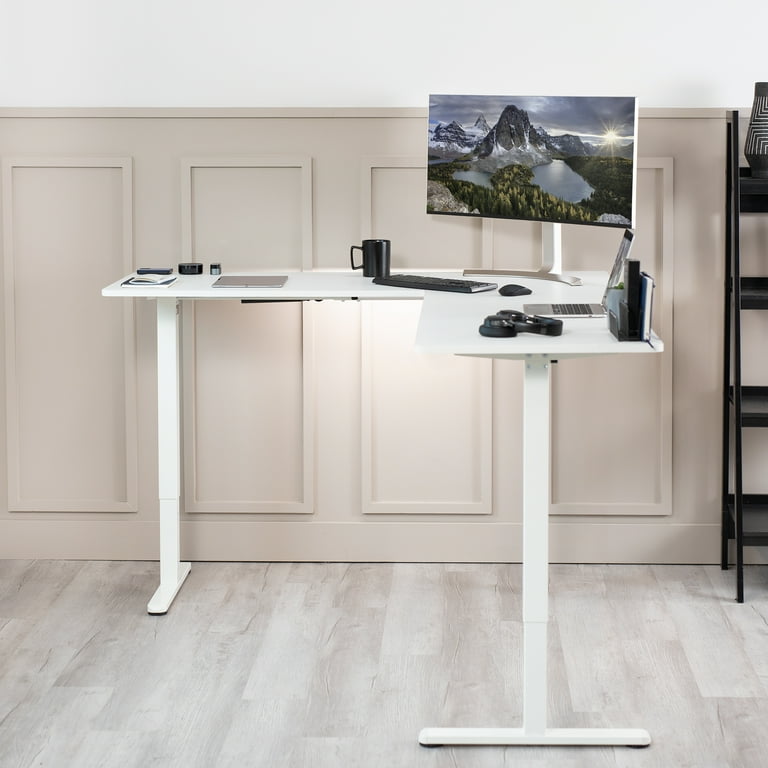 VIVO L-Shaped Electric Standing Desk, 75