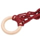 thumbnail image 2 of Hanging Fruit Hammock Wall Mount Handmade Portable Rope Net Storage Basket for Kitchen Wine Red, 2 of 4