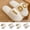 Gold, variant on Solid Color Slipper for Women with Letter Decoration Open-Toe Comfortable Winter Slippers