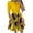 Yellow, variant on Elainilye Fashion Dresses for Women 2024 Casual Versatile Daily Life 3/4 Sleeves Cocktail Formal Party Dress,Yellow