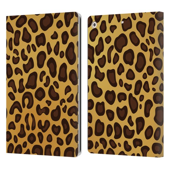 Head Case Designs Officially Licensed Haroulita Animal Prints Leopard Leather Book Wallet Case Cover Compatible with Apple iPad 10.2 2019/2020/2021
