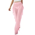 thumbnail image 7 of Douhoow Women See Through Sheer Mesh Loose Pants Bikini Bottom Cover Up High Waist Wide Leg Pants, 7 of 7