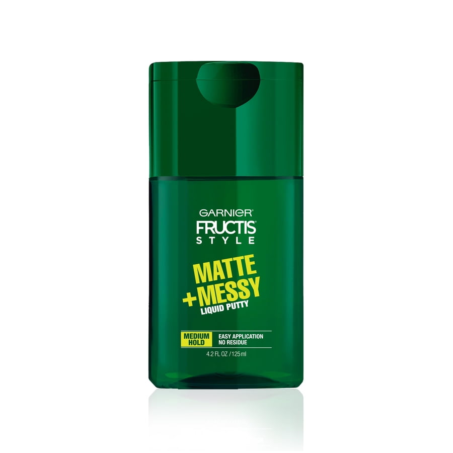Garnier Matte and Messy Liquid Hair Putty for Men Texturizing Hair Styling Cream, 4.2 Fl oz