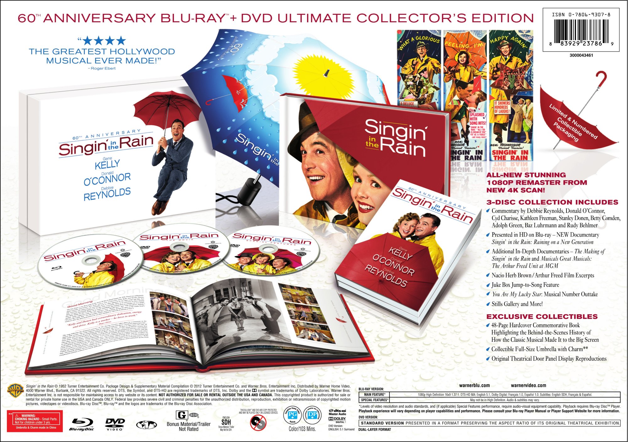 Singin' In the Rain: 60th Anniversary Ultimate Collector's Edition (Blu-ray + DVD) - image 3 of 3