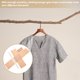 thumbnail image 2 of 100 piezas de perchas para colgar ropa, perchas con pinzas, tiras para ropa, juego de agarres antideslizantes, universales, de gel de sílice blanco, 2 of 6