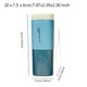 thumbnail image 3 of Estuche para cepillo de dientes, vaso para enjuague bucal, organizador de cepillos de dientes con tapa, vaso para lavado Azul, 3 of 9