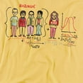 thumbnail image 2 of Big Bang Theory Bazinga Equation Women's T Shirt, Banana, Small, 2 of 6