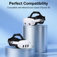 thumbnail image 2 of Pecham Battery Head Strap Fit for Meta Quest 3/3S, 10000mAh Adjustable VR Headset Elite Strap for Enhanced Comfort and Play Time, Charging Elite Strap VR Accessories Fit for Meta/Oculus Quest 3S, 2 of 7