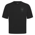 thumbnail image 2 of Men's Levelwear Black New York Mets Register Oversized Luxe Signature Knit T-Shirt, 2 of 3