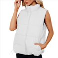 thumbnail image 2 of Chaleco Acolchado para Mujer, Abrigos de Abrigo, Chaquetas y Abrigos con Bolsillos. M, 2 of 8