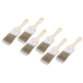 thumbnail image 1 of Uxcell 6pcs 2" Paint Brushes Angle Brush PET Synthetic Bristle with Wood Handle, Gray, 1 of 7