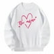 thumbnail image 3 of Hombres Mujeres Cuello Redondo Sudadera Casual Y2K Cuello Redondo para Mujer Otoño Vacaciones Blanco Yuyangstore Sudaderas con cuello redondo, 3 of 8