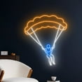 thumbnail image 2 of Handmadetneonsign Parachute Skydiving Neon Sign, Parachute Skydiving Led Sign, Skydiving Man Sign, 2 of 5