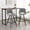 Gray, variant on 28.25" Counter Height Yellow Stools in Set of 2 / Stylish Seating for Kitchen Areas