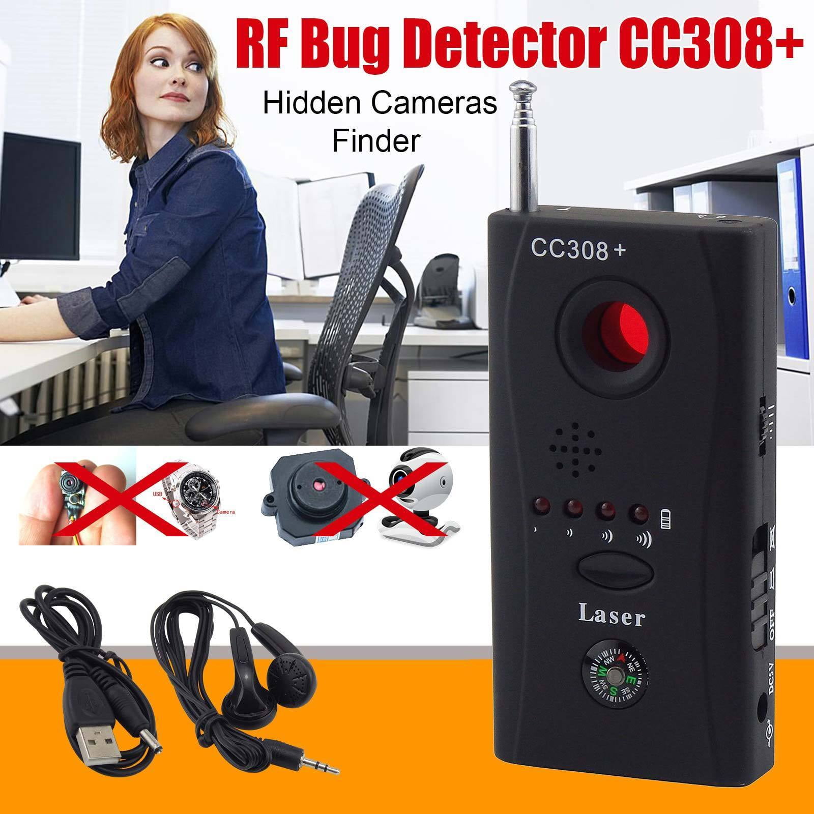 Rf Signal Detector Anti Spy Detector Camera Cc308 Gsm Audio Bug Finder Gps Scan Walmart Com Walmart Com