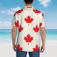 thumbnail image 3 of Lsque Happy Canada Day pattern Hawaiian Shirt for Men, Unisex Summer Beach Casual Short Sleeve Button Down Shirts-3X-Large, 3 of 9