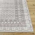 thumbnail image 2 of Hauteloom Solara Living Room, Bedroom Machine Washable Area Rug - Traditional, Transitional - Light Gray, Dark Brown, Medium Gray - 2' x 2'11", 2 of 6