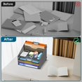thumbnail image 2 of Reeplan Desk File Organizer, Paper Organizer with 4 Letter Trays and 2 Vertical Upright Sections, Desk Organizers and Accessories, 2 of 7