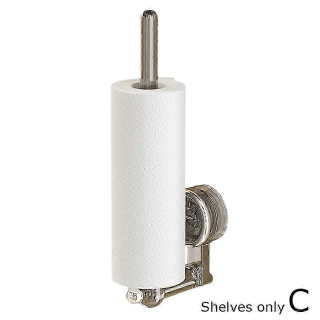 Suction Cup Paper Towel Holder Multifunction Kitchen Cling Film Hanging Rod