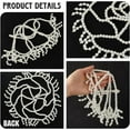 thumbnail image 5 of 1pc ABS Imitation Pearl Mesh Headpiece Cap Head Chain Party Hair Accessories for Women White 270x8mm, 5 of 5