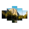 thumbnail image 4 of TISHIRON 5PCS Framed Canvas Wall Art Set,60"x40" Lake Mountain Trees Rocks Landscape Canvas Art Decor, 4 of 7