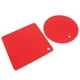 thumbnail image 3 of 5 PCS 2 Redondo 3 Cuadrado Estera de Panal de Silicona Almohadillas Calientes Multiusos para Mesas de Platos Calientes Rojo, 3 of 14