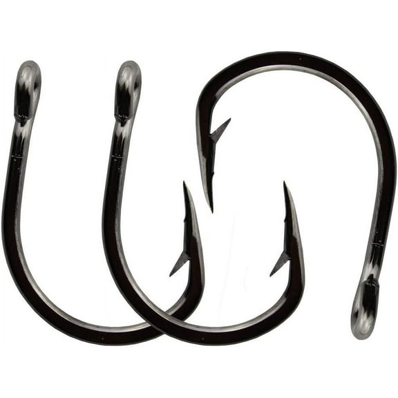 20pcs Bait Hook Live Bait Circle Fishing Hooks Strong Stainless Steel Hooks Set Saltwater Fishing (5/0)