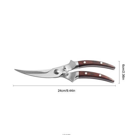 Springback Scissors Kitchen Scissors Stainless Steel Manual Chicken Bone Fish Scale Clean ...