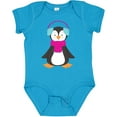 thumbnail image 3 of Inktastic Cute Penguin, Penguin With Ear Warmers, Scarf Boys or Girls Baby Bodysuit, 3 of 5