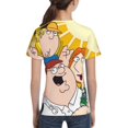 thumbnail image 5 of Family Guy Animated Youth Unisex T-Shirt Crewneck Short Sleeve Double-Sided Print Tee Shirts Top For Boys Girls Kid Teen X-Small, 5 of 6