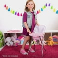 thumbnail image 2 of Adora Durable Pastel Pink Hearts Baby Doll High Chair 20.5” Suits Most Stuffed Animals, Plush Toys, and Dolls up to 16 inches Birthday Gift For Ages 3+, 2 of 6