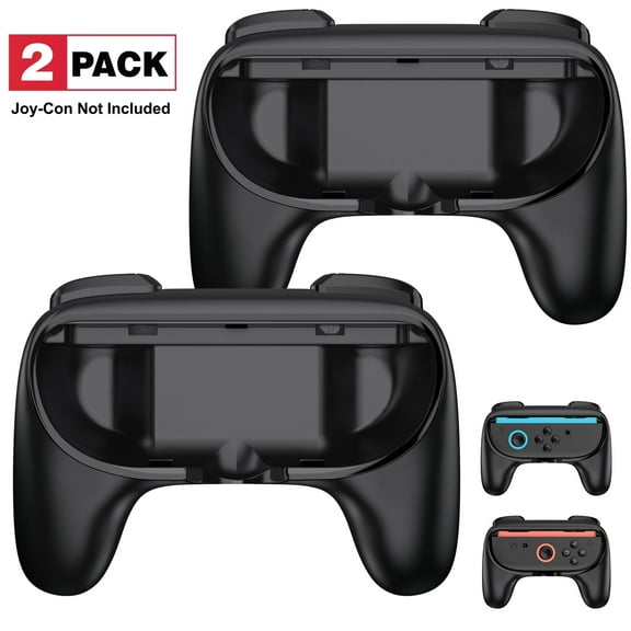 Daenfyy 2 Pack Joy-Cons Controller Hand Grips for Nintendo Switch 2 (2025), Wear-resistant Comfort Handles Holder for Joycon -Black