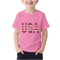 thumbnail image 2 of ITSAME Boys 4th of July T-Shirt, Short Sleeve Round Neck USA Print Independence Day Patriotic Graphic Tee Pink Size 5-6T, 2 of 5